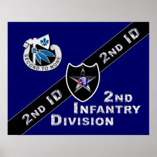 2e infanteriedivisie "Indianhead Division" Poster