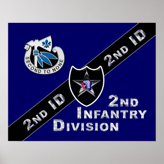 2e infanteriedivisie "Indianhead Division" Poster (Voorkant)