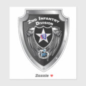 2e infanteriedivisie "Indianhead Division" Sticker (Vel)