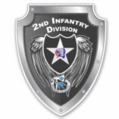 2e infanteriedivisie "Indianhead Division" Sticker (Voorkant)
