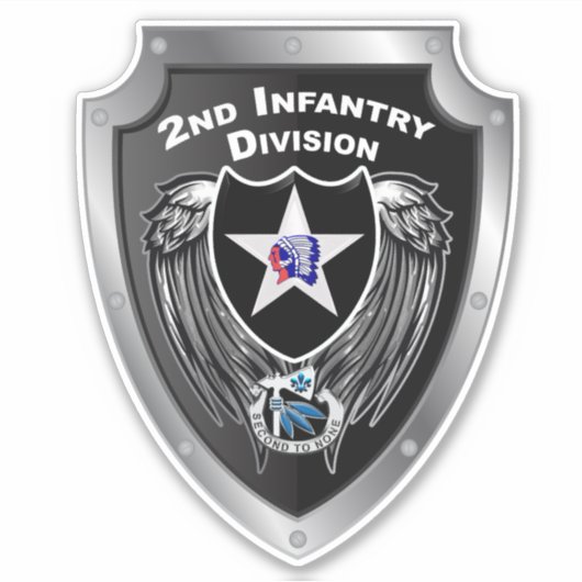 2e infanteriedivisie "Indianhead Division" Sticker (Voorkant)