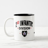 2e Infanteriedivisie "Indianhead" in nood Tweekleurige Koffiemok (Links)