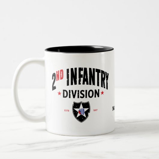 2e Infanteriedivisie "Indianhead" in nood Tweekleurige Koffiemok (Links)