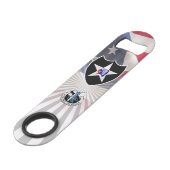 2e Infanteriedivisie "Indianhead met vlag" Speed Flessenopener (Voorkant Gekanteld)