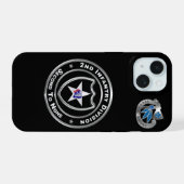 2e Infanteriedivisie iPhone 15 Case (Achterkant horizontaal)