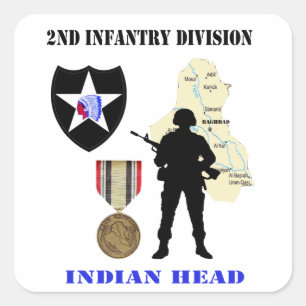 2e Infanteriedivisie Irak Oorlogsveteranen Sticker