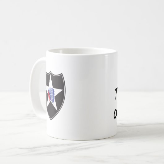 2e Infanteriedivisie koffie mok (Voorkant links)