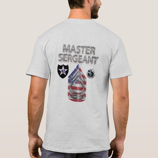 2e Infanteriedivisie Master Sergeant T-shirt (Achterkant)
