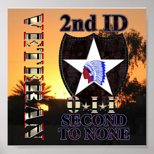 2e infanteriedivisie OIF Veteran Poster (Voorkant)