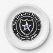 2e infanteriedivisie papieren bordje (Voorkant)