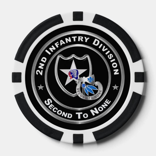 2e infanteriedivisie poker chips (Voorkant)