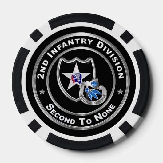 2e infanteriedivisie poker chips (Achterkant)