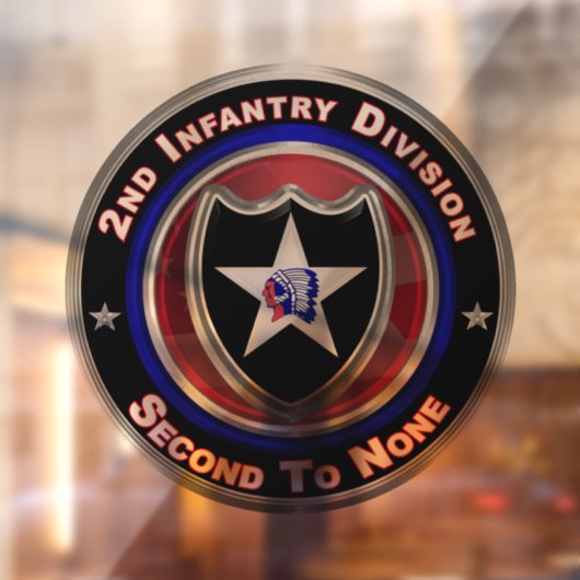 2e infanteriedivisie  raamsticker (Vel 2)