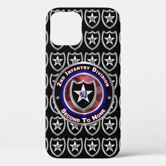 2e Infanteriedivisie “Second To None” Case-Mate iPhone Case (Achterkant)