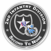 2e infanteriedivisie sticker (Voorkant)