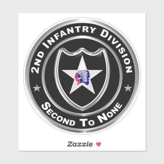 2e infanteriedivisie sticker (Vel)