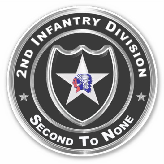 2e infanteriedivisie sticker (Voorkant)