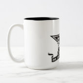 2e infanteriedivisie tweekleurige koffiemok (Links)