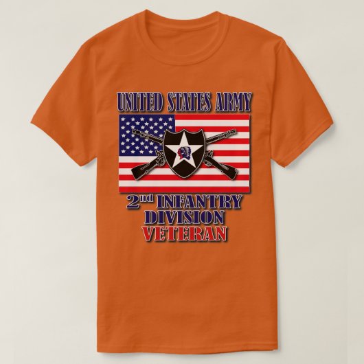 2e Infanteriedivisie Veteraan 1 T-shirt (Design voorkant)