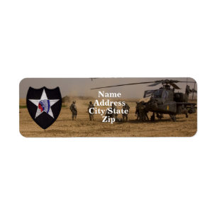 2e Infanteriedivisie Vets Patch Etiket