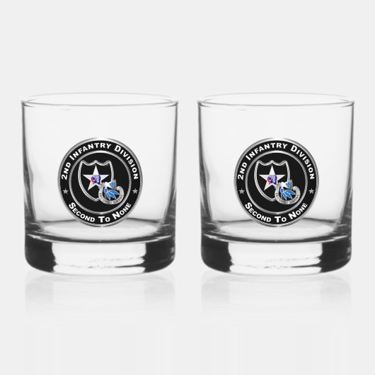 2e infanteriedivisie whisky glas (Voorkant)