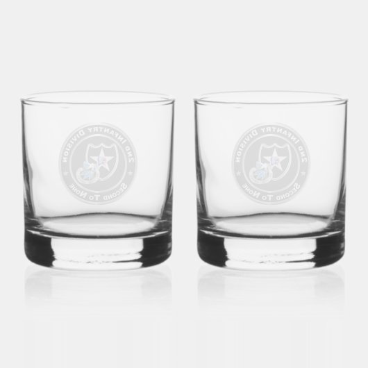 2e infanteriedivisie whisky glas (Achterkant)