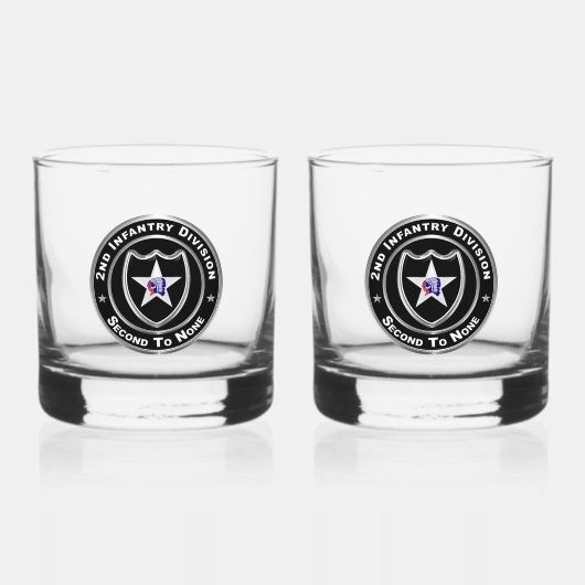 2e infanteriedivisie whisky glas (Voorkant)