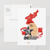 2e infanteriedivisie Zuid-Korea Briefkaart (Voorkant / Achterkant)