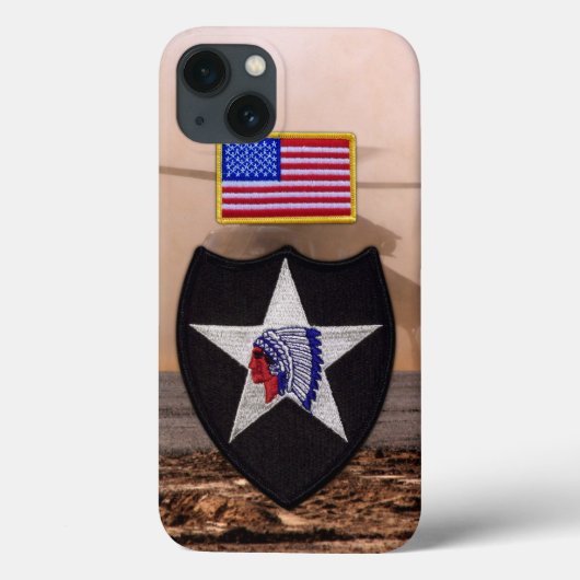 2e infanterieveteranenveteranenpleister Case-Mate iPhone case (Achterkant)