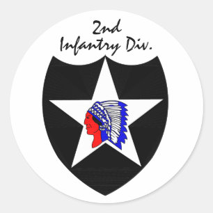2e INFANTRY DIVISION Ronde Sticker
