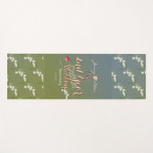 2e jaar Jubileum katoenbruiloft Yoga Mat (Voorkant (horizontaal))