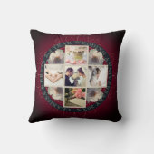 2e jaar Jubileum Smokey Paars Cotton Kussen (Achterkant)