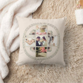 2e jaar Weddenschap Jubileum Katoen 5 Foto's Kussen (Deken)