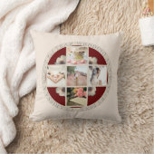 2e jaar Weddenschap Jubileum Katoen 5 Foto's Kussen (Deken)