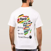 2e jaarlijkse Expo zwarte Tampa Bay Auteurs T-shirt (Achterkant)