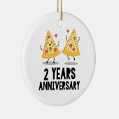 2e Jubileum 2 jaar Keramisch Ornament (Rechts)