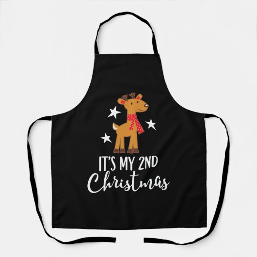 2e Kerstmis rendieren Schort (Voorkant)