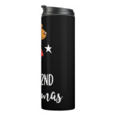 2e Kerstmis rendieren Thermosbeker (Geroteerd rechts)