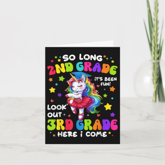 2e klas Afstuderen meisje 3e klas hier kom ik binn Kaart (Voorkant)