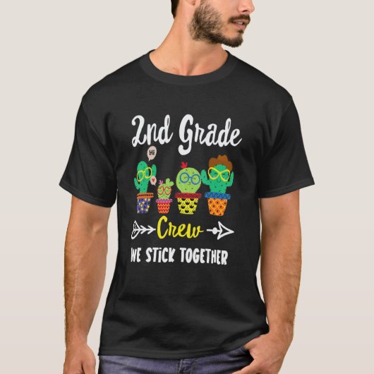 2e klas bemanning Cactus Team 2e klas leraar squa T-shirt (Voorkant)