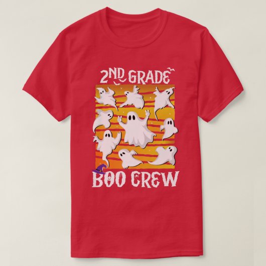 2e klas Boo-bemanning Leerlerarenteam Spooky Bab T-shirt (Design voorkant)