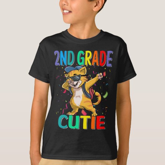 2e klas Cutie Cat T-shirt (Voorkant)