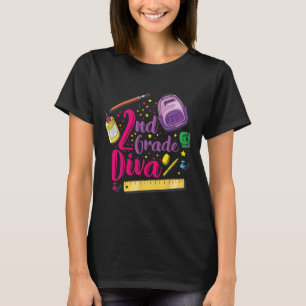 2e klas diva eerste dag schoolmeisjeskleding gi t-shirt