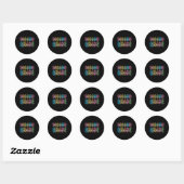 2e klas droomteam leraar eerste dag terug ronde sticker (Vel)