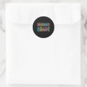 2e klas droomteam leraar eerste dag terug ronde sticker (Tas)