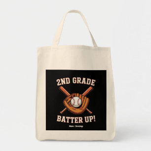 2e klas eerste dag Batter Up honkbal school Tote Bag