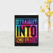 2e klas eerste schooldag terug naar jongens meisje kaart (Gele Bloem)