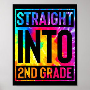 2e klas eerste schooldag terug naar jongens meisje poster