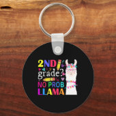 2e klas geen Prob-llama leraar student eerste dag Sleutelhanger (Voorkant)