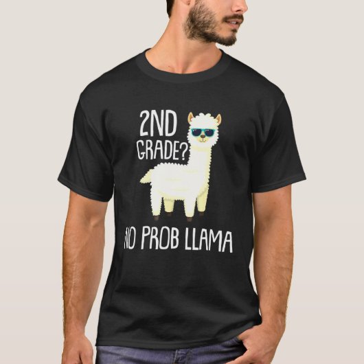 2e klas Geen Prob Llama Studenten School T-shirt (Voorkant)